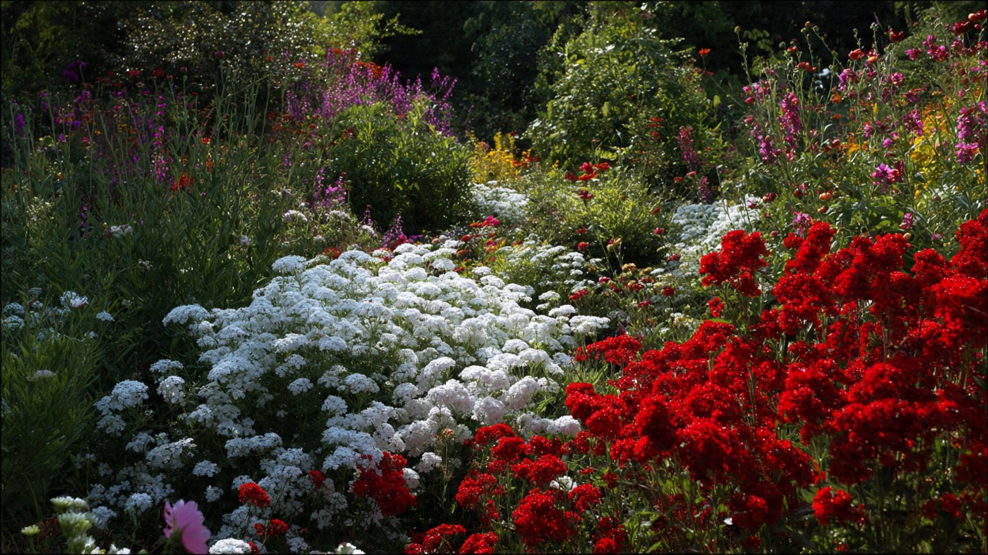 How Can You Create a Striking High Contrast Garden with Just Two Flower Colors?
